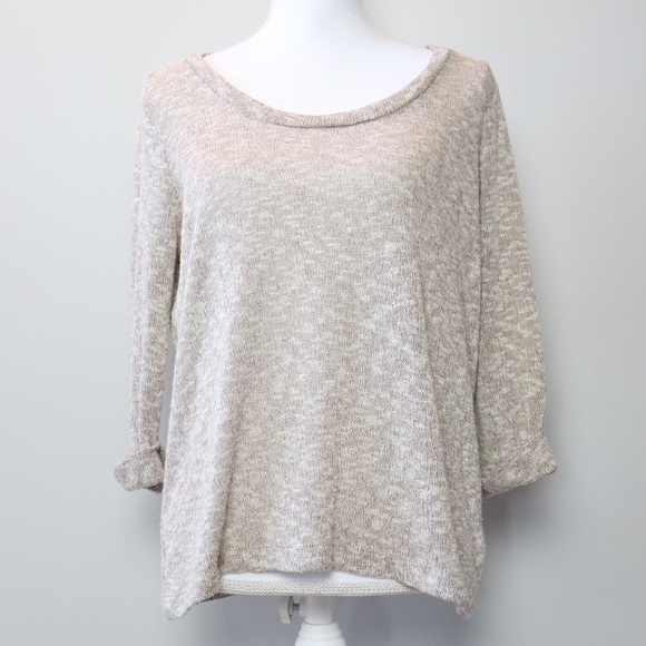 Urban Outfitters Sweaters - Sparkle & Fade UO Tan 3/4 Sleeve Thin Knit Sweater